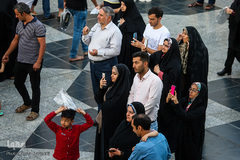 حرم مطهر رضوی در شامگاه عید غدیر‎