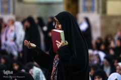 حرم مطهر رضوی در شامگاه عید غدیر‎