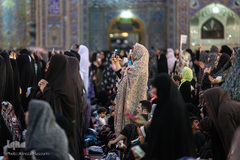 حرم مطهر رضوی در شامگاه عید غدیر‎