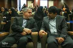 از راست عیسی علیزاده، معاون فرهنگی جهاددانشگاهی و رضا صالحی‌امیری، رئیس کمیته ملی المپیک در افتتاحیه هشتمین اردوی طریق جاوید