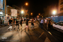 برپایی خیمه ی عزای حسینیه کربلای های تهران