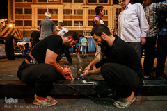 برپایی خیمه ی عزای حسینیه کربلای های تهران