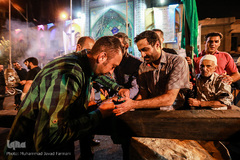 برپایی خیمه ی عزای حسینیه کربلای های تهران