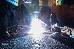 برپایی خیمه ی عزای حسینیه کربلای های تهران