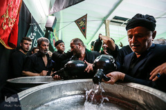 آیین سنتی طشت گذاری اردبیلی ها مسجد حاج مجید