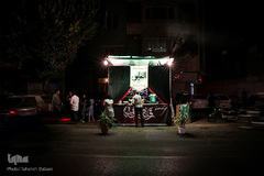 سیاه پوش شدن کوچه‌ها و خیابان‌ها در عزای امام حسین(ع)