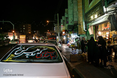 سیاه پوش شدن کوچه‌ها و خیابان‌ها در عزای امام حسین(ع)