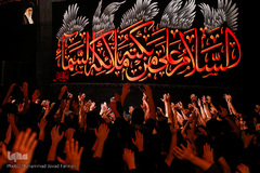 مراسم عزاداری اباعبدالله الحسین (ع) در محله باغ فیض