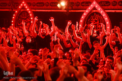 مراسم عزاداری اباعبدالله الحسین (ع) در محله باغ فیض