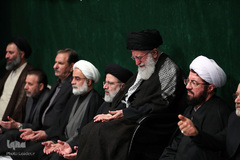 دومین شب عزاداری حضرت اباعبدالله الحسین (ع) در حسینیه امام‌خمینی(ره)