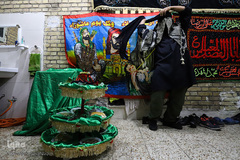 مراسم نمادین سینی حضرت قاسم(ع) در اهواز