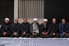 مراسم عزاداری شب عاشورای حسینی در حسینیه امام‌خمینی(ره)