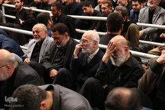 مراسم عزاداری شب عاشورای حسینی در حسینیه امام‌خمینی(ره)