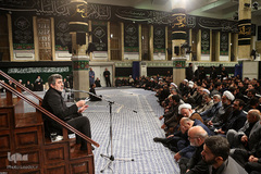 مراسم عزاداری شب عاشورای حسینی در حسینیه امام‌خمینی(ره)