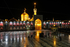 مراسم خطبه‌خوانی شب عاشورا در حرم مطهر رضوی