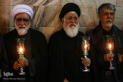 مراسم خطبه‌خوانی شب عاشورا در حرم مطهر رضوی