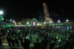 ⁨نخل‌برداری یزدی‌های مقیم کرج در شب عاشورا