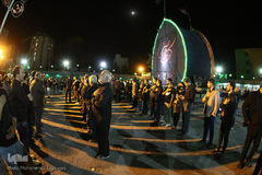 ⁨نخل‌برداری یزدی‌های مقیم کرج در شب عاشورا