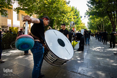 عزدارای ظهر عاشورا در میدان امام(ره) اصفهان