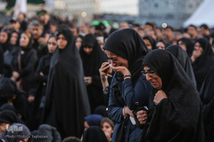 مراسم خیمه سوزان در میدان امام حسین (ع)