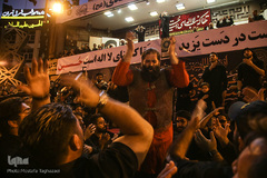 مراسم خیمه سوزان در میدان امام حسین (ع)