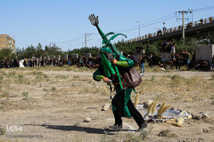 مراسم شبیه خوانی در شهرک عرب‌های مشهد