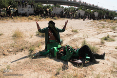 مراسم شبیه خوانی در شهرک عرب‌های مشهد