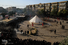 مراسم شبیه خوانی در شهرک عرب‌های مشهد