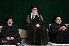 مراسم عزاداری شب شام غریبان حسینی(ع) در حسینیه امام‌خمینی(ره)