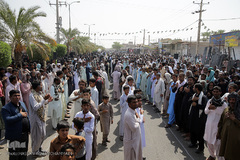 عزاداری ظهر عاشورا در منطقه محروم جازموریان