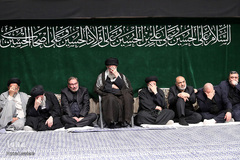 آخرین شب مراسم عزاداری حضرت اباعبدالله الحسین(ع) در حسینیه امام خمینی(ره)