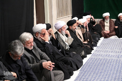 آخرین شب مراسم عزاداری حضرت اباعبدالله الحسین(ع) در حسینیه امام خمینی(ره)
