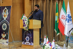 پیر حسین کولیوند، رئیس سازمان اورژانس کشور در اختتامیه دومین دوره مسابقات قرآن اورژانس کشور