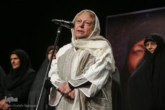 ثریا قاسمی در مراسم رونمایی از مستند بانو