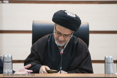 حجت الاسلام سید سعیدرضا عاملی، دبیر شورای عالی انقلاب فرهنگی در جلسه شورای توسعه فرهنگ قرآنی