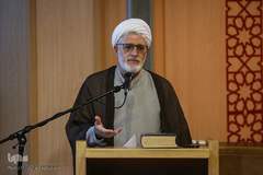 حجت‌الاسلام داود فیرحی، عضو هیئت علمی دانشگاه در نشست «حسین بن علی(ع) در آیینه عرفان، کلام و اندیشه سیاسی»