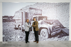 از راست ساسان مویدی و حسن قائدی