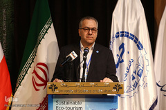 سید سعید هاشمی، رئیس دانشگاه علم و فرهنگ در همایش سمپوزیوم گردشگری پایدار