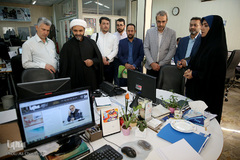 بازدید هادی مزینانی، رئیس مرکز فرهنگی خانواده ناجا از  سازمان قرآنی دانشگاهیان کشور