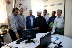 بازدید هادی مزینانی، رئیس مرکز فرهنگی خانواده ناجا از  سازمان قرآنی دانشگاهیان کشور