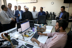 بازدید هادی مزینانی، رئیس مرکز فرهنگی خانواده ناجا از  سازمان قرآنی دانشگاهیان کشور