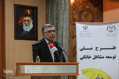  سیدحمیدرضا طیبی، رئیس جهاددانشگاهی در مراسم امضای قرارداد همکاری طرح ملی توسعه مشاغل خانگی