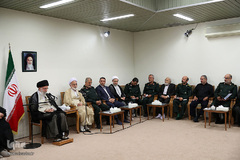 دیدار دست‌اندرکاران کنگره ملی ۶۲۰۰ شهید استان مرکزی با رهبر انقلاب