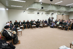 دیدار دست‌اندرکاران کنگره ملی ۶۲۰۰ شهید استان مرکزی با رهبر انقلاب