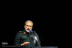 سردار محمد یزدی، فرمانده سپاه محمد رسول الله (ص) تهران بزرگ در چهارمین بزرگداشت سردار شهید حسین همدانی