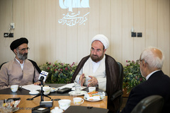  از راست ابوالفضل بهرام‌پور، حجت الاسلام محمدعلی کوشا و حجت الاسلام محمدرضا صفوی