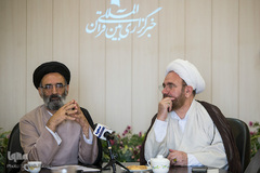  از راست حجت الاسلام محمدعلی کوشا و حجت الاسلام محمدرضا صفوی