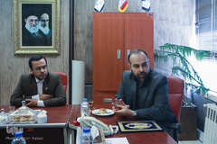 سیدمجتبی امامی، معاون پژوهشی دانشگاه امام صادق(ع) و محمد نعمتی، مدیرکل پژوهش و نشر  دانشگاه امام صادق(ع)