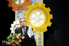 سید حمیدرضا طیبی، رئیس جهاددانشگاهی در اختتامیه پنجمین جشنواره فیلم و عکس فردا