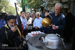 مراسم بدرقه پیک امید کانون به پیاده روی اربعین